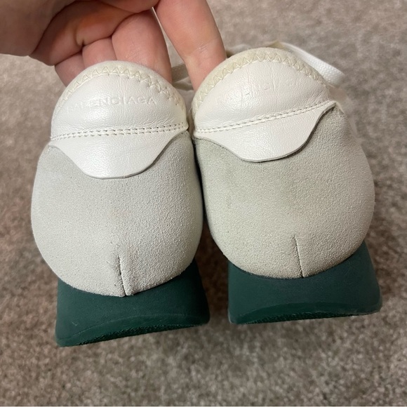 Balenciaga Race Runners White/Green - Picture 6 of 15